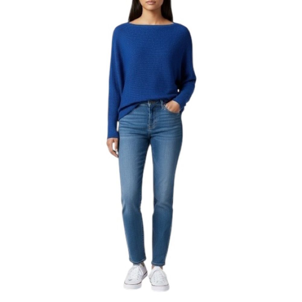 Tommy Bahama Blue Boatneck Long Sleeve Sweater